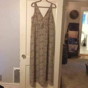 Victoria Secret maxi dress cheetah print medium